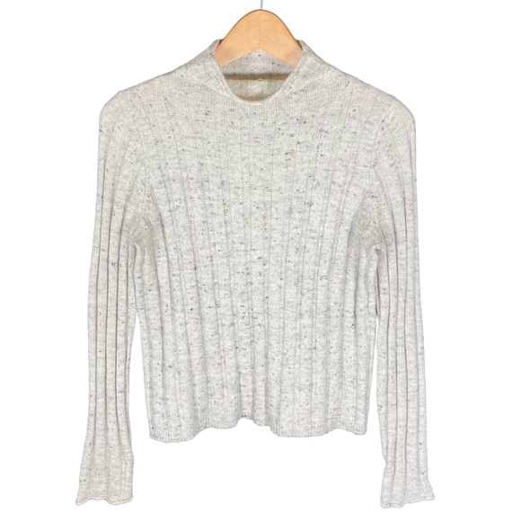 Madewell Wool Blend Sweater Women’s Size XS Donegal Evercrest Mock-Neck Knit Top - Picture 1 of 9